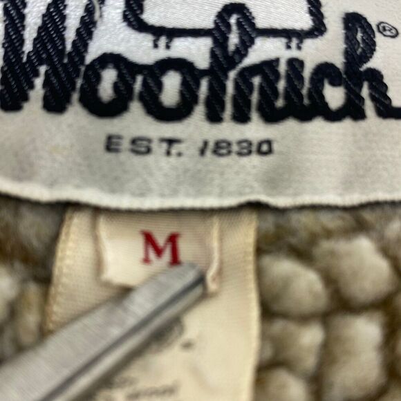 Vtg 60's Woolrich Red Buffalo Plaid Waistcoat Snap SHERPA Fleece Lined Vest Med. - Picture 7 of 11